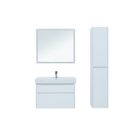Тумба под раковину Aquanet Nova Lite 242268, 90 см, 2 ящика, цвет белый глянец