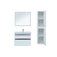 Тумба под раковину Aquanet Nova Lite 242268, 90 см, 2 ящика, цвет белый глянец