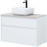 Тумба под раковину Aquanet Nova Lite 242268, 90 см, 2 ящика, цвет белый глянец