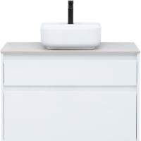 Тумба под раковину Aquanet Nova Lite 242268, 90 см, 2 ящика, цвет белый глянец