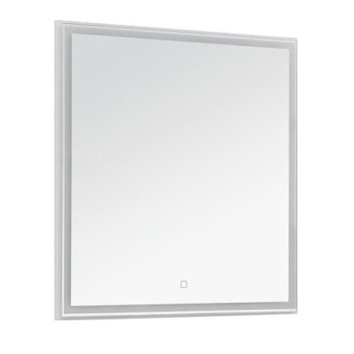 Зеркало Aquanet Nova Lite 242271, 75 см, с LED подсветкой, цвет белый глянец