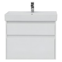 Тумба под раковину Aquanet Nova Lite 242272, 75 см, 2 ящика, цвет белый глянец