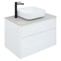 Тумба под раковину Aquanet Nova Lite 242272, 75 см, 2 ящика, цвет белый глянец