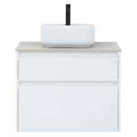 Тумба под раковину Aquanet Nova Lite 242272, 75 см, 2 ящика, цвет белый глянец