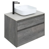 Тумба под раковину Aquanet Nova Lite 242273, 75 см, 2 ящика, цвет дуб рошелье