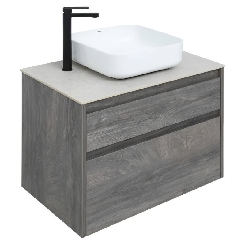 Тумба под раковину Aquanet Nova Lite 242273, 75 см, 2 ящика, цвет дуб рошелье