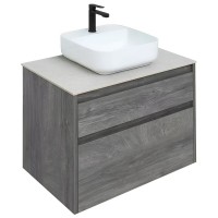 Тумба под раковину Aquanet Nova Lite 242273, 75 см, 2 ящика, цвет дуб рошелье