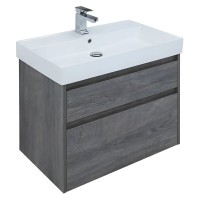 Тумба под раковину Aquanet Nova Lite 242273, 75 см, 2 ящика, цвет дуб рошелье