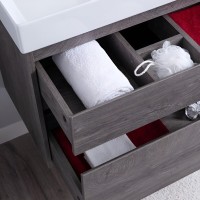 Тумба под раковину Aquanet Nova Lite 242273, 75 см, 2 ящика, цвет дуб рошелье