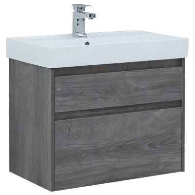 Тумба под раковину Aquanet Nova Lite 242273, 75 см, 2 ящика, цвет дуб рошелье