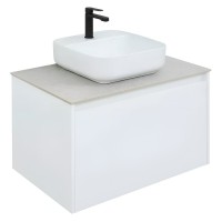 Тумба под раковину Aquanet Nova Lite 242275, 75 см, 1+1 ящик в ящике, цвет белый глянец
