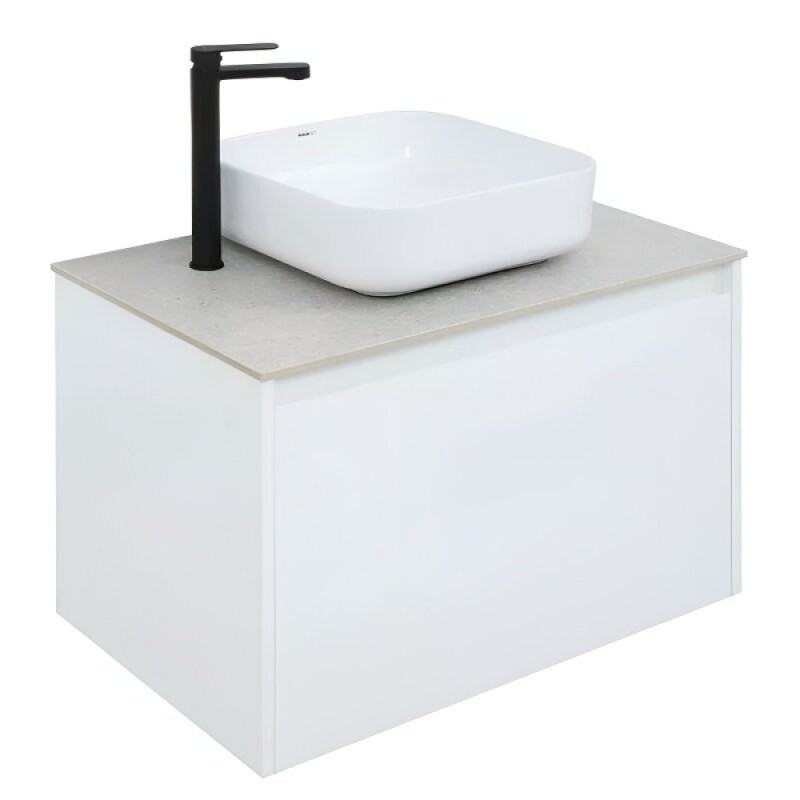 Тумба под раковину Aquanet Nova Lite 242275, 75 см, 1+1 ящик в ящике, цвет белый глянец