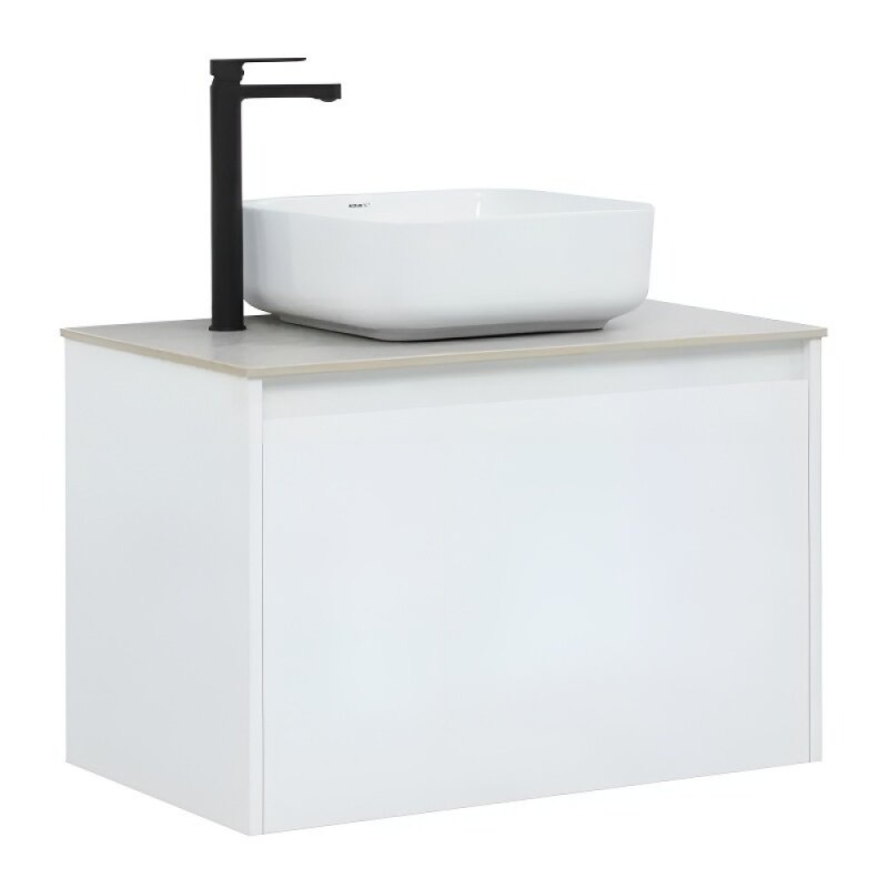 Тумба под раковину Aquanet Nova Lite 242275, 75 см, 1+1 ящик в ящике, цвет белый глянец