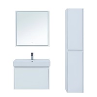 Тумба под раковину Aquanet Nova Lite 242275, 75 см, 1+1 ящик в ящике, цвет белый глянец