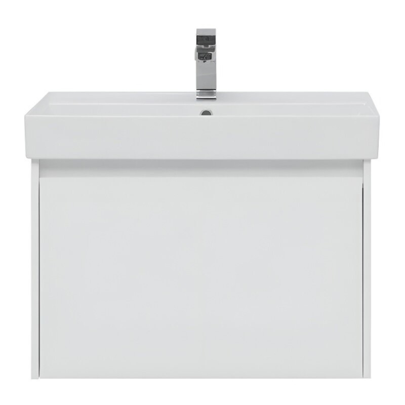Тумба под раковину Aquanet Nova Lite 242275, 75 см, 1+1 ящик в ящике, цвет белый глянец