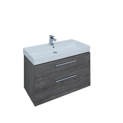 Тумба под раковину Aquanet Nova 242277, 90 см, 2 ящика, цвет дуб рошелье