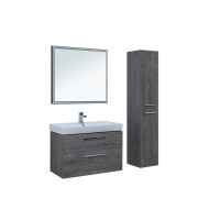 Тумба под раковину Aquanet Nova 242277, 90 см, 2 ящика, цвет дуб рошелье