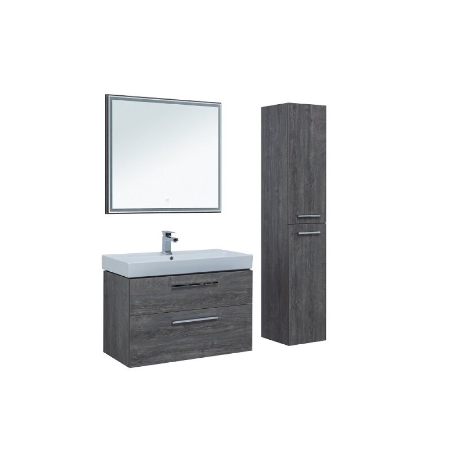Тумба под раковину Aquanet Nova 242277, 90 см, 2 ящика, цвет дуб рошелье