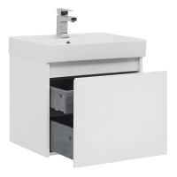 Тумба под раковину Aquanet Nova Lite 242574, 60 см, 1+1 ящик в ящике, цвет белый глянец