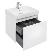 Тумба под раковину Aquanet Nova Lite 242574, 60 см, 1+1 ящик в ящике, цвет белый глянец