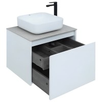 Тумба под раковину Aquanet Nova Lite 242574, 60 см, 1+1 ящик в ящике, цвет белый глянец