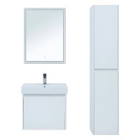 Тумба под раковину Aquanet Nova Lite 242574, 60 см, 1+1 ящик в ящике, цвет белый глянец