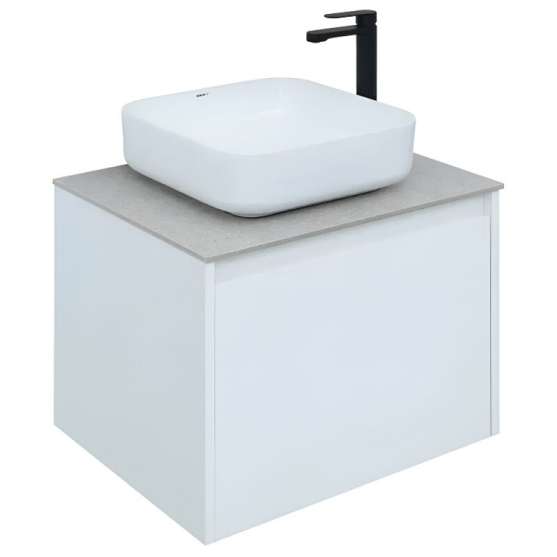 Тумба под раковину Aquanet Nova Lite 242574, 60 см, 1+1 ящик в ящике, цвет белый глянец