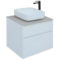 Тумба под раковину Aquanet Nova Lite 242575, 60 см, 2 ящика, цвет белый глянец
