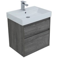 Тумба под раковину Aquanet Nova Lite 242577, 60 см, 2 ящика, цвет дуб рошелье