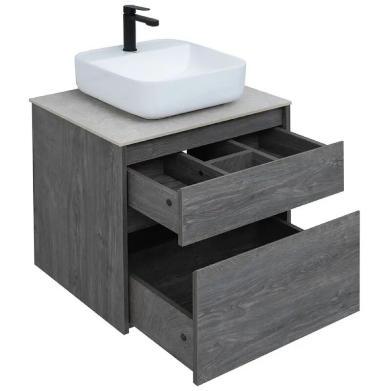 Тумба под раковину Aquanet Nova Lite 242577, 60 см, 2 ящика, цвет дуб рошелье
