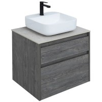 Тумба под раковину Aquanet Nova Lite 242577, 60 см, 2 ящика, цвет дуб рошелье