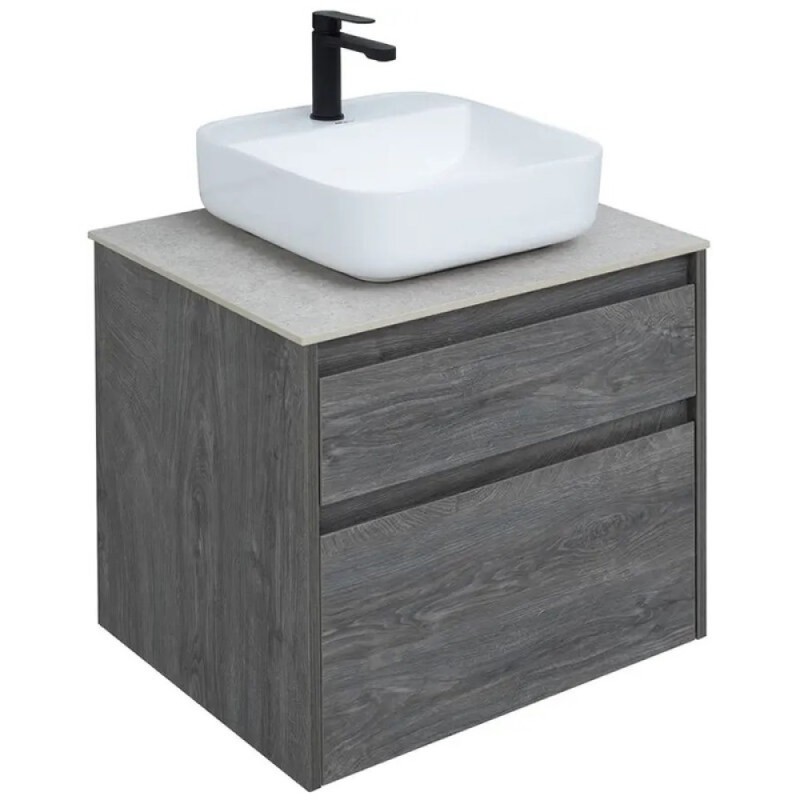 Тумба под раковину Aquanet Nova Lite 242577, 60 см, 2 ящика, цвет дуб рошелье