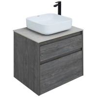 Тумба под раковину Aquanet Nova Lite 242577, 60 см, 2 ящика, цвет дуб рошелье