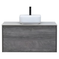 Тумба под раковину Aquanet Nova Lite 242579, 100 см, 1+1 ящик в ящике, цвет дуб рошелье