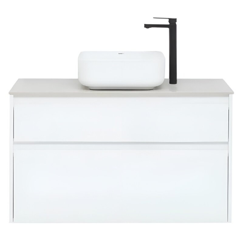 Тумба под раковину Aquanet Nova Lite 242580, 100 см, 1+1 ящик в ящике, цвет белый глянец