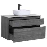 Тумба под раковину Aquanet Nova Lite 242582, 100 см, 2 ящика, цвет дуб рошелье