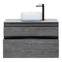 Тумба под раковину Aquanet Nova Lite 242582, 100 см, 2 ящика, цвет дуб рошелье