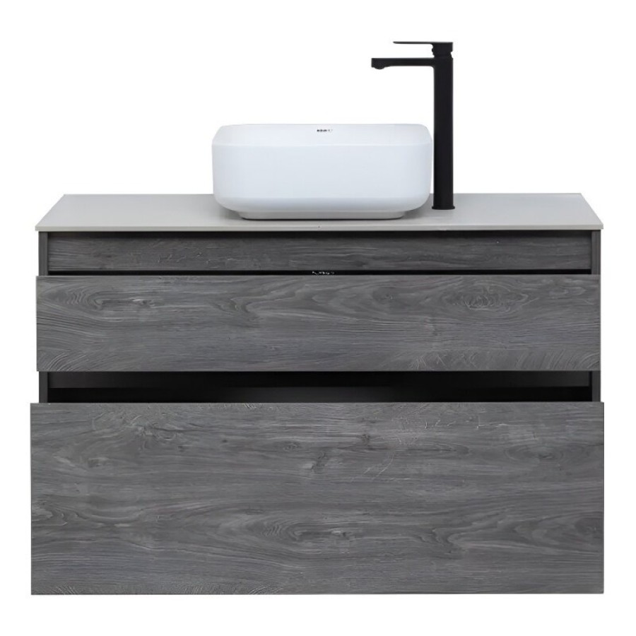 Тумба под раковину Aquanet Nova Lite 242582, 100 см, 2 ящика, цвет дуб рошелье