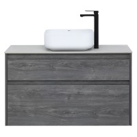 Тумба под раковину Aquanet Nova Lite 242582, 100 см, 2 ящика, цвет дуб рошелье