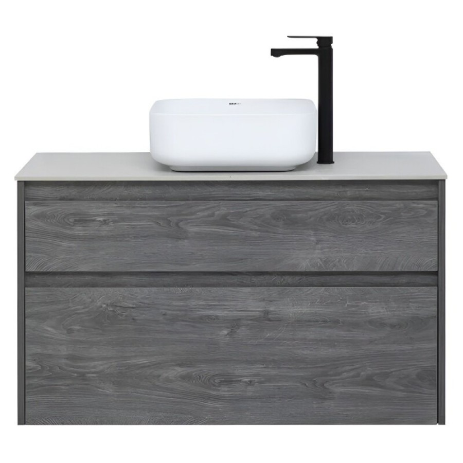 Тумба под раковину Aquanet Nova Lite 242582, 100 см, 2 ящика, цвет дуб рошелье