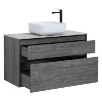 Тумба под раковину Aquanet Nova Lite 242582, 100 см, 2 ящика, цвет дуб рошелье