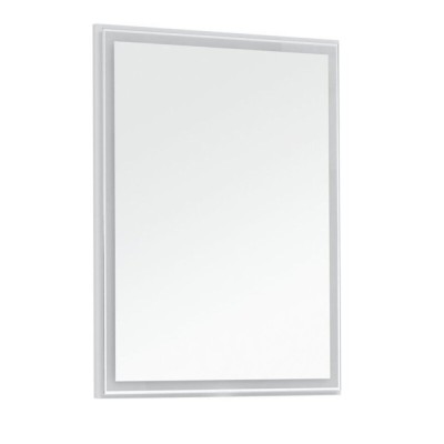 Зеркало Aquanet Nova Lite 242620, 60 см, с LED подсветкой, цвет белый глянец