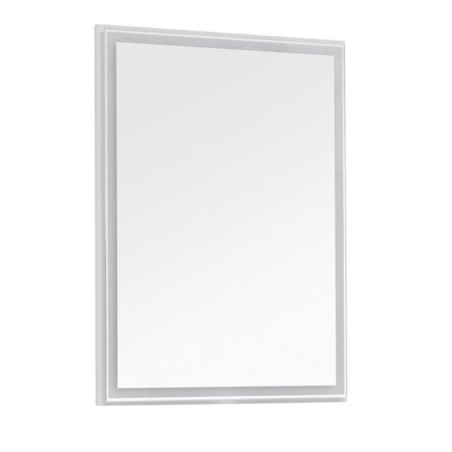 Зеркало Aquanet Nova Lite 242620, 60 см, с LED подсветкой, цвет белый глянец