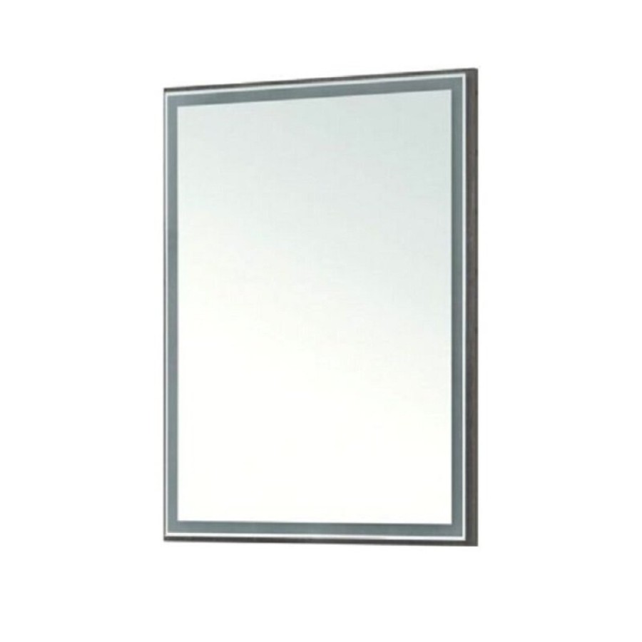 Зеркало Aquanet Nova Lite 242621, 60 см, с LED подсветкой, цвет дуб рошелье