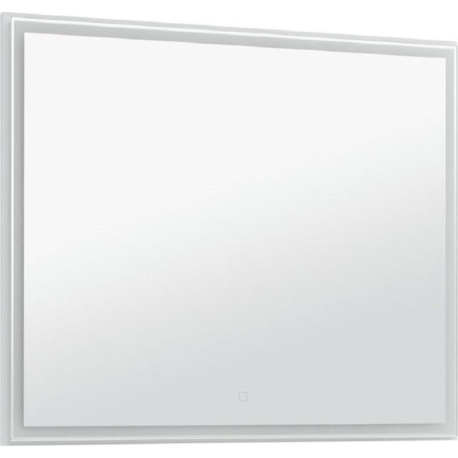 Зеркало Aquanet Nova Lite 242622, 100 см, с LED подсветкой, цвет белый глянец