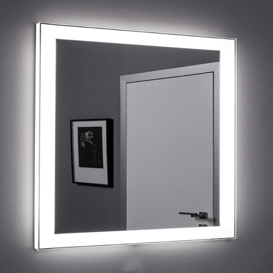 Зеркало Aquanet Алассио new 9085 90 см с Led подсветкой, сенсорный выключатель, 249346