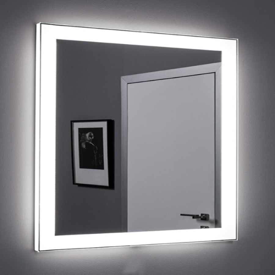 Зеркало Aquanet Алассио New 00249347, 100 см, LED-подсветка, антизапотевание, сенсор