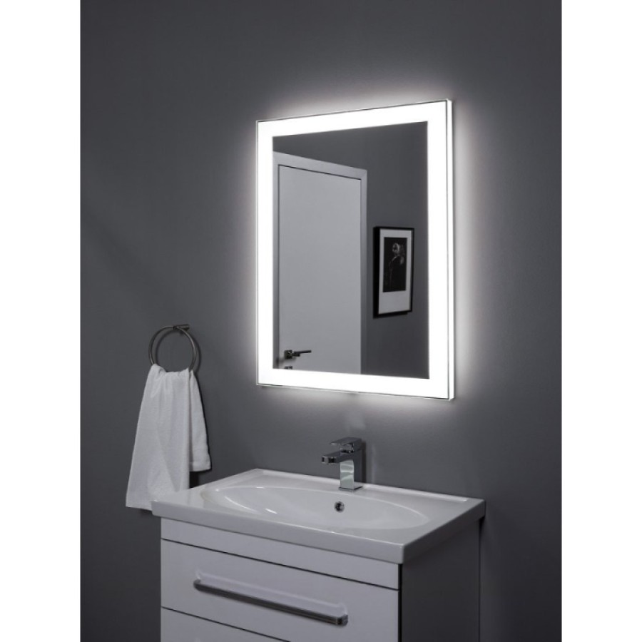Зеркало Aquanet Алассио New 00249347, 100 см, LED-подсветка, антизапотевание, сенсор