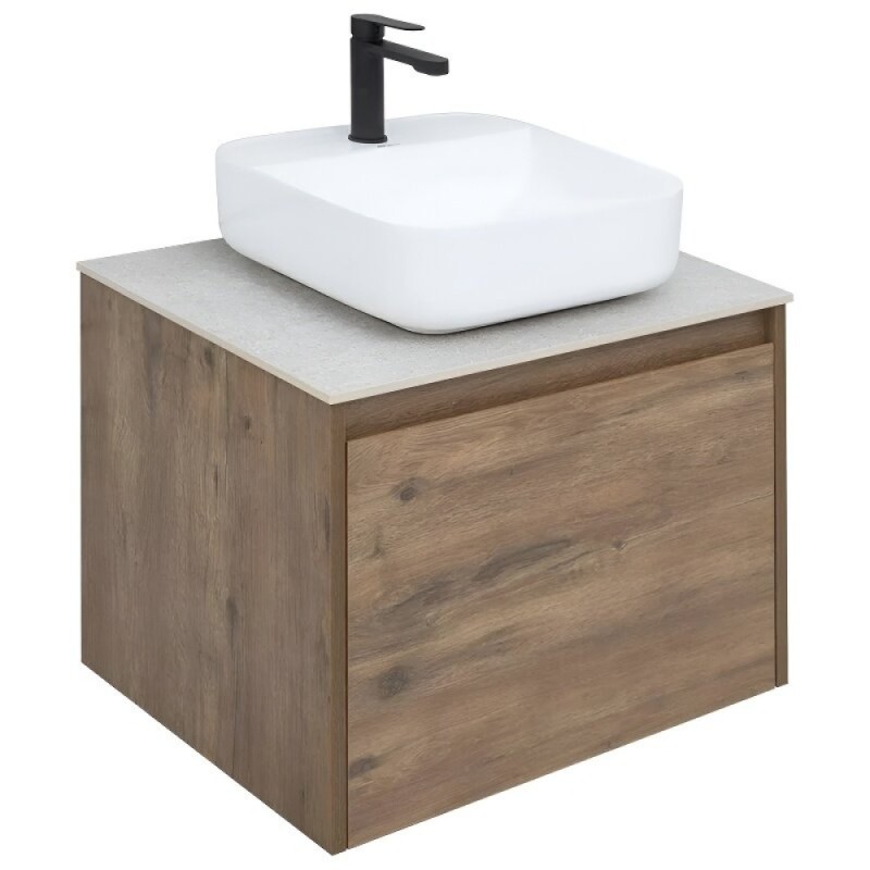 Тумба под раковину Aquanet Nova Lite 249511, 60 см, 1+1 ящик в ящике, цвет дуб рустикальный