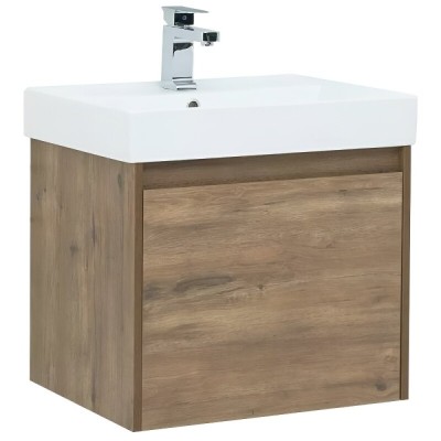 Тумба под раковину Aquanet Nova Lite 249511, 60 см, 1+1 ящик в ящике, цвет дуб рустикальный